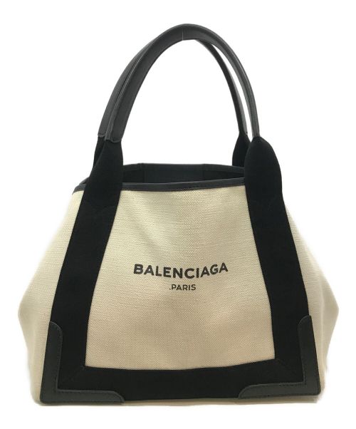 BALENCIAGA（バレンシアガ）BALENCIAGA (バレンシアガ) カバス S  ハンドバッグ ホワイト×ブラック サイズ:下記参照の古着・服飾アイテム