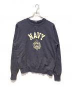 BUZZ RICKSON'Sバズリクソンズ）の古着「［古着］NAVYクルーネックスウェット」｜ネイビー