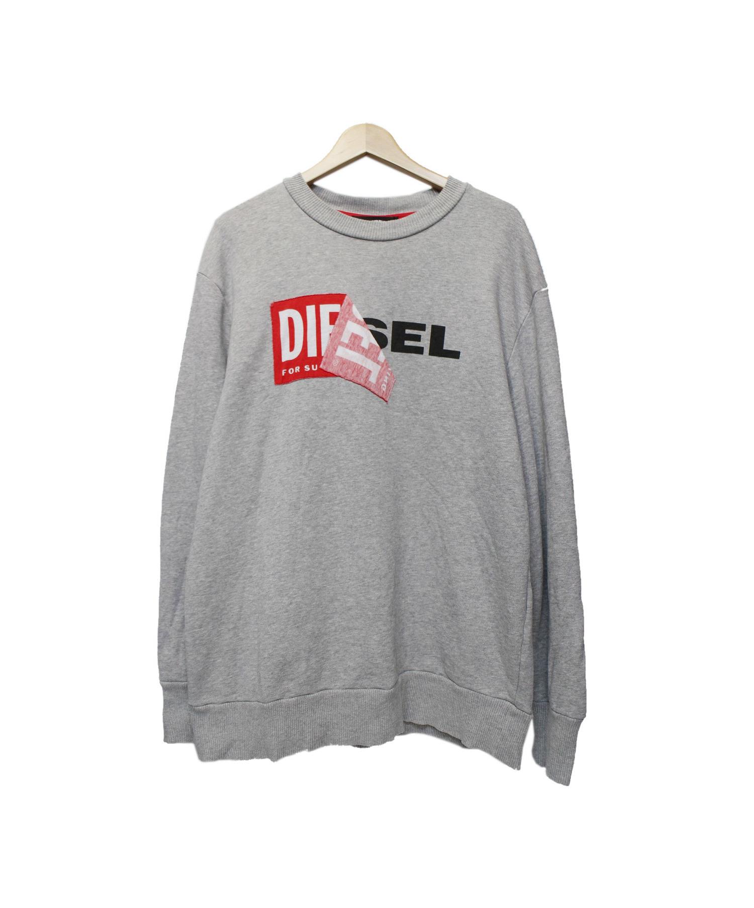 中古 古着通販 Diesel ディーゼル ロゴスウェット グレー サイズ