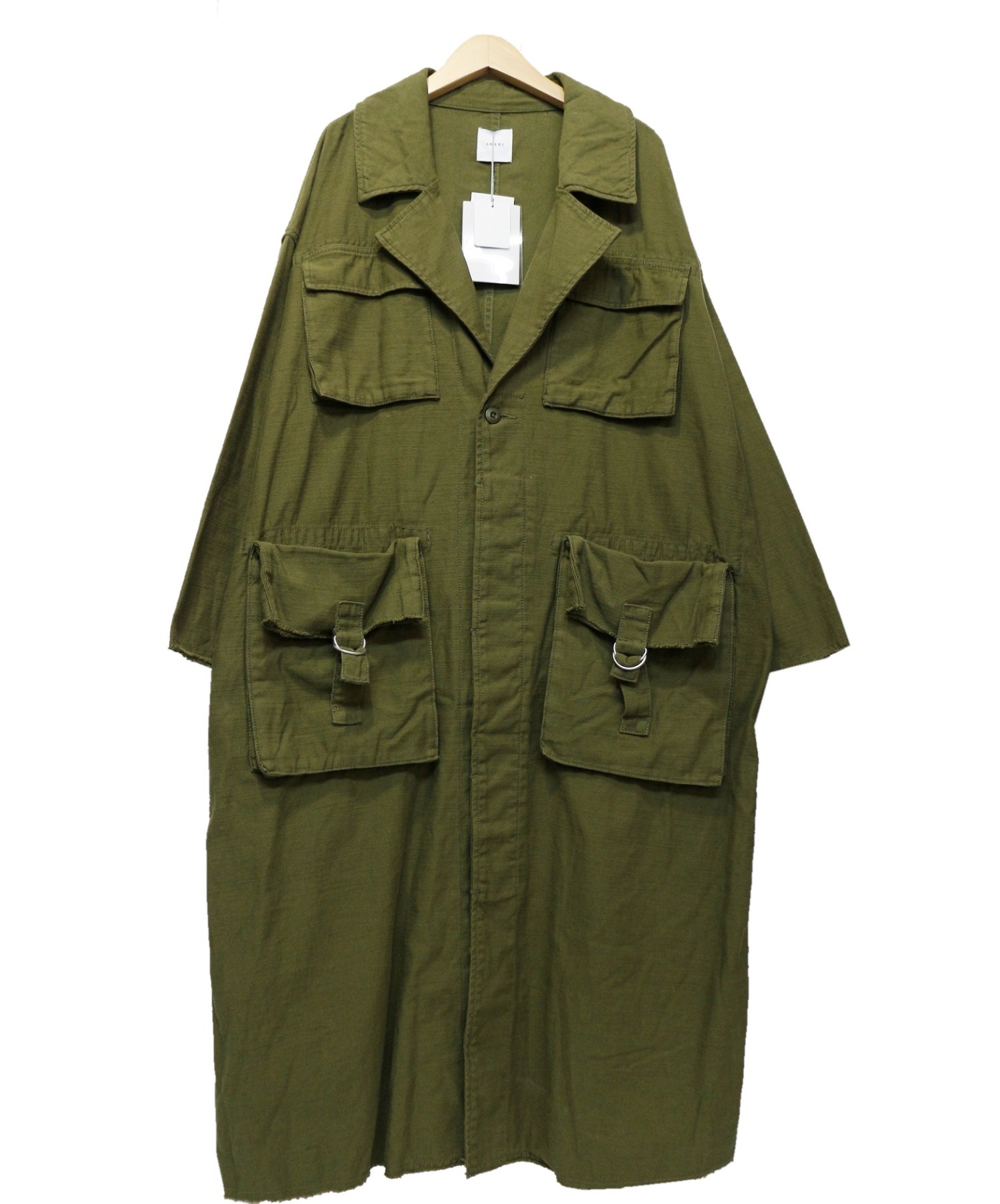 Ameri VINTAGE (アメリヴィンテージ) ARMY POCKET LONG COAT オリーブ サイズ:FREE