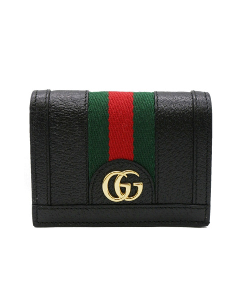 GUCCI（グッチ）GUCCI (グッチ) 2つ折り財布 ブラック 523155 0959の古着・服飾アイテム