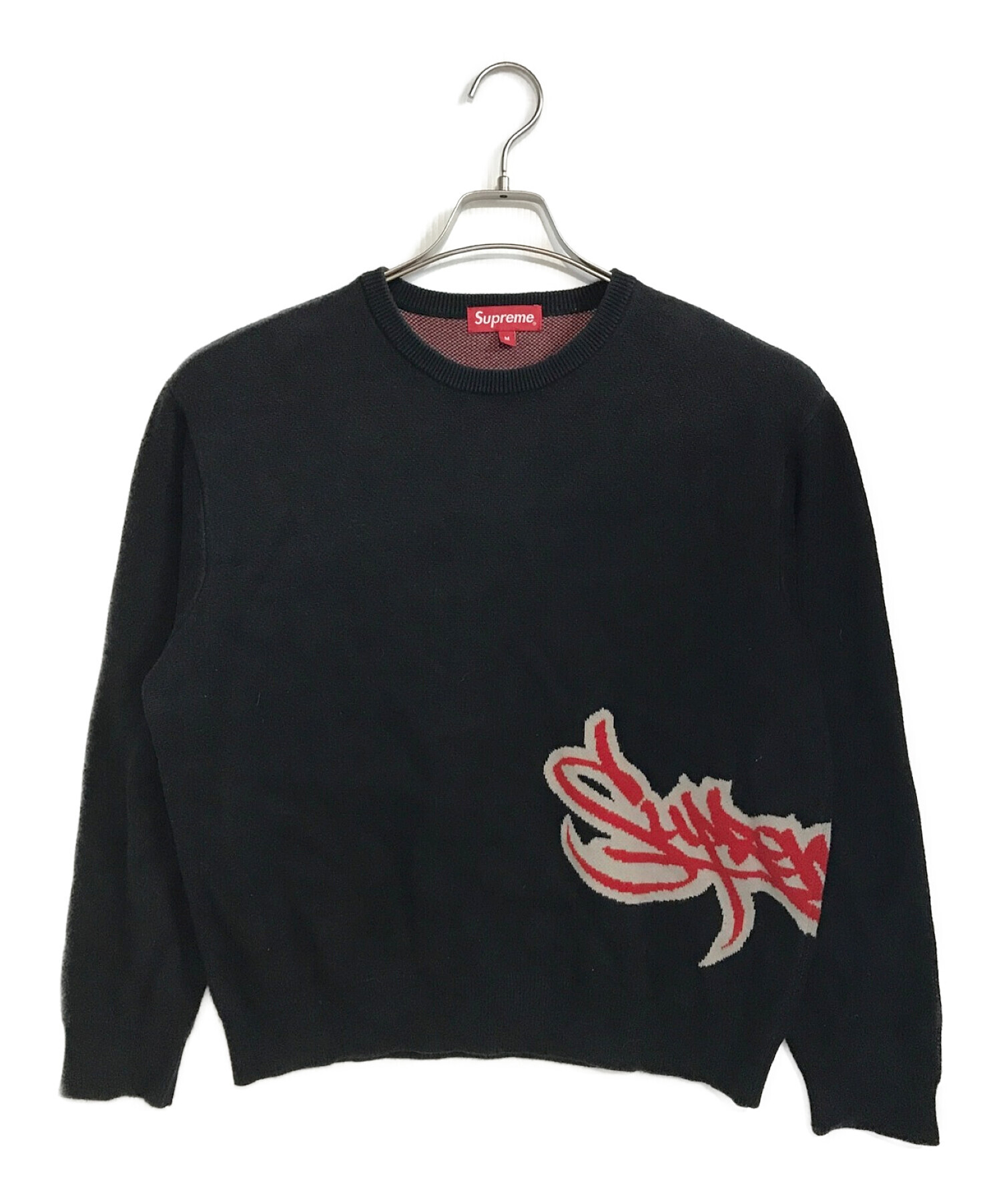 Supreme (シュプリーム) Tag Logo Sweater　/　タグロゴスウェット ブラック サイズ:M