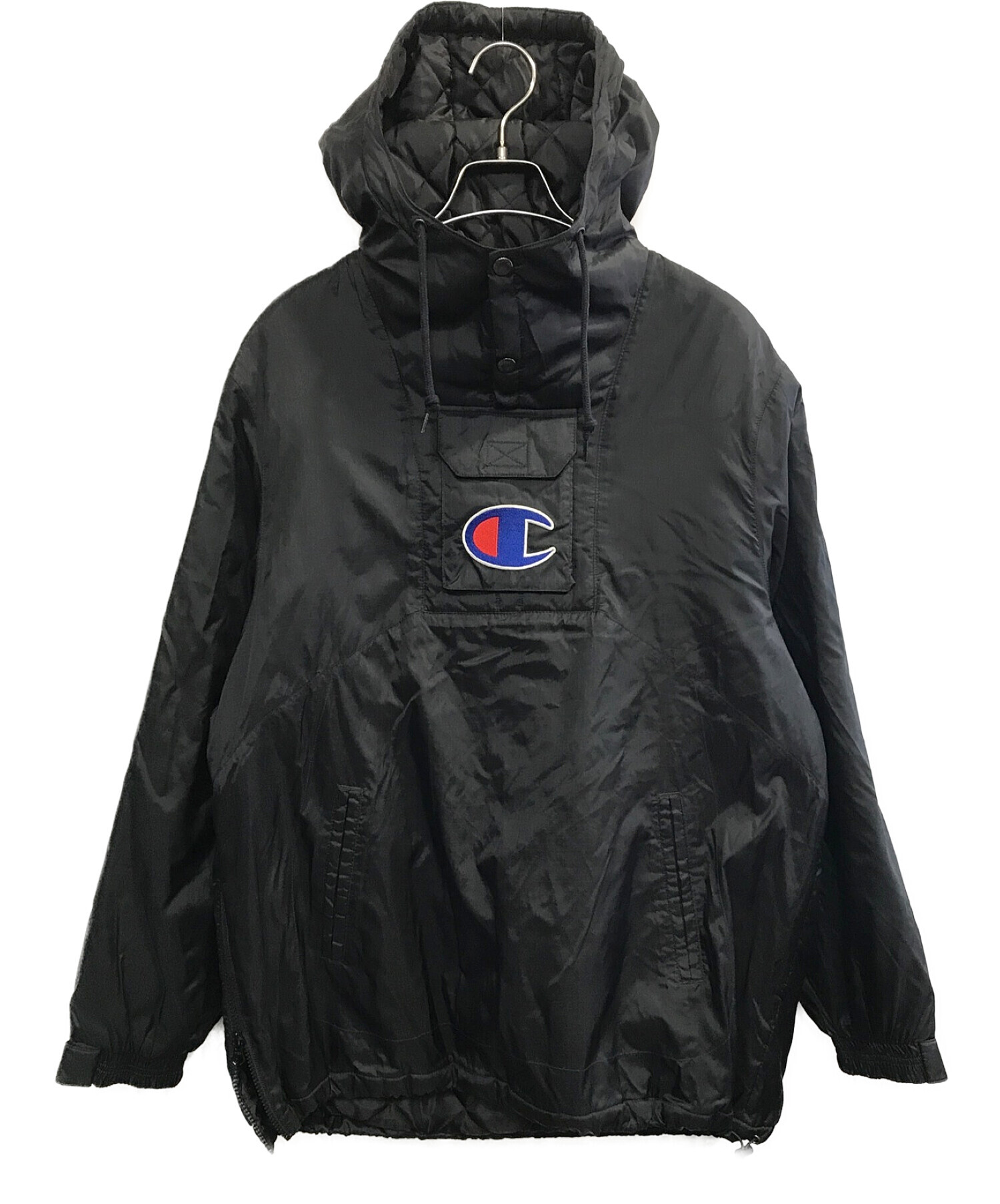 SUPREME×Champion (シュプリーム×チャンピオン) Pullover Parka / プルオーバーパーカー ブラック サイズ:M