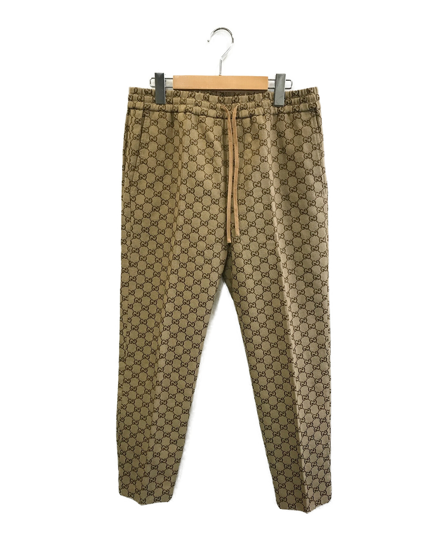 GUCCI Canvas Jogging pant ジョギングパンツ GG 46-