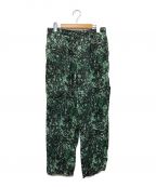 TOGA PULLAトーガ プルラ）の古着「Inner print pants（インナープリントパンツ）」｜グリーン
