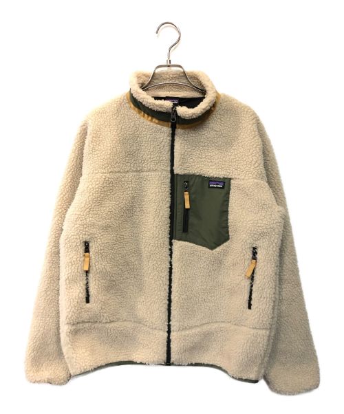 Patagonia（パタゴニア）Patagonia (パタゴニア) K'S RETRO-X JACKET アイボリー サイズ:KID'S XXL(レディース相当S)の古着・服飾アイテム