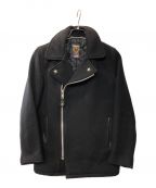 shottショット）の古着「ONE STAR MELTON DOUBLE RIDERS JACKET」｜ブラック