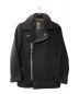 shott（ショット）の古着「ONE STAR MELTON DOUBLE RIDERS JACKET」｜ブラック