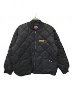 goodhellerグッドヘラー）の古着「COMPANY LOGO WAPPEN MILITARY QUILTING JACKET」｜ネイビー