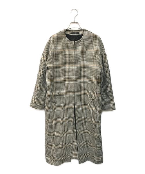 TAGLIATORE（タリアトーレ）TAGLIATORE (タリアトーレ) TESSAノーカラーコート ブラウン サイズ:38の古着・服飾アイテム