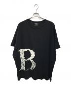 B Yohji Yamamotoビーヨウジヤマモト）の古着「ロゴプリントTシャツ」｜ブラック