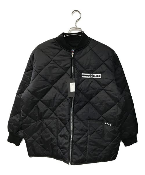 good heller（グッドヘラー）GOOD HELLER (グッドヘラー) COMPANY LOGO WAPPEN MILITARY QUILTING JACKET ブラック サイズ:S 未使用品の古着・服飾アイテム