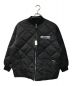 GOOD HELLER（グッドヘラー）の古着「COMPANY LOGO WAPPEN MILITARY QUILTING JACKET」｜ブラック