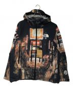 THE NORTH FACE×SUPREMEザ ノース フェイス×シュプリーム）の古着「Taped Seam Shell Jacket」｜ブラック×レッド