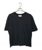 Ami Alexandre Mattiusiアミ アレクサンドルマテュッシ）の古着「ハートロゴ刺繍Tシャツ」｜ブラック