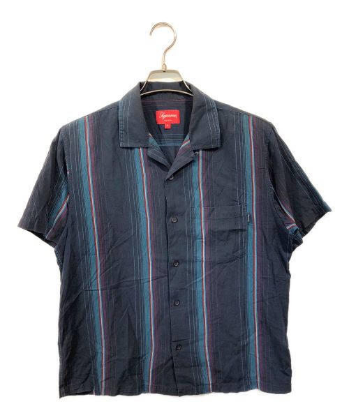 SUPREME（シュプリーム）SUPREME (シュプリーム) Vertical Stripe S/S shirt ネイビー サイズ:Sの古着・服飾アイテム