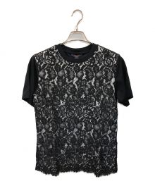 LOUIS VUITTON（ルイ ヴィトン）の古着「レースTシャツ」｜ブラック