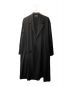 s'yte（サイト）の古着「PE/RAYON GABARDINE STRETCH FRAME DOUBLE COLLAR DRAPE COAT」｜ブラック