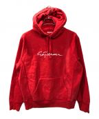 SUPREMEシュプリーム）の古着「CLASSIC SCRIPT HOODED SWEATSHIRT」｜レッド