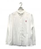 amiアミ）の古着「AMI Heart Logo Oxford Shirt」｜ホワイト