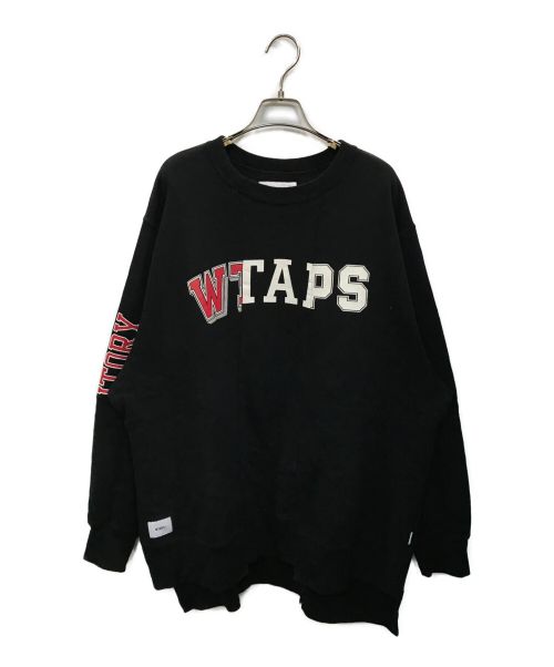 WTAPS（ダブルタップス）WTAPS (ダブルタップス) RIPPER 01 SWEATSHIRT ブラック サイズ:3の古着・服飾アイテム