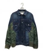 sacaiサカイ）の古着「Denim x MA-1 Jacket」｜インディゴ