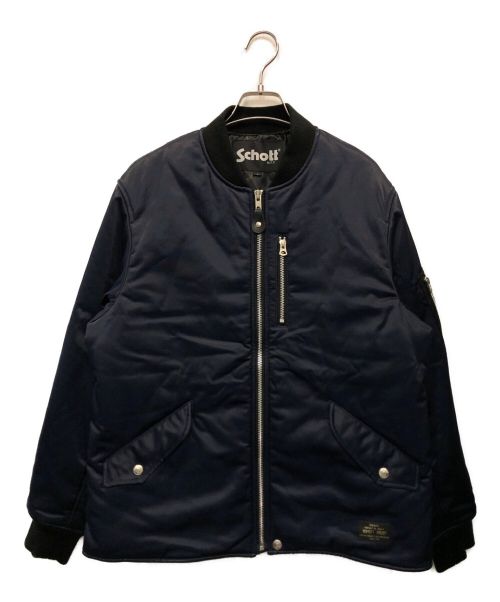 Schott（ショット）Schott (ショット) NEW STYLE MA-1 ネイビー サイズ:Lの古着・服飾アイテム