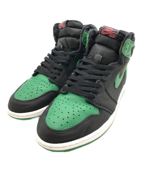 NIKE（ナイキ）NIKE (ナイキ) AIR JORDAN 1 RETRO HIGH OG / エアジョーダン1レトロハイオリジナル ブラック×グリーン サイズ:29の古着・服飾アイテム