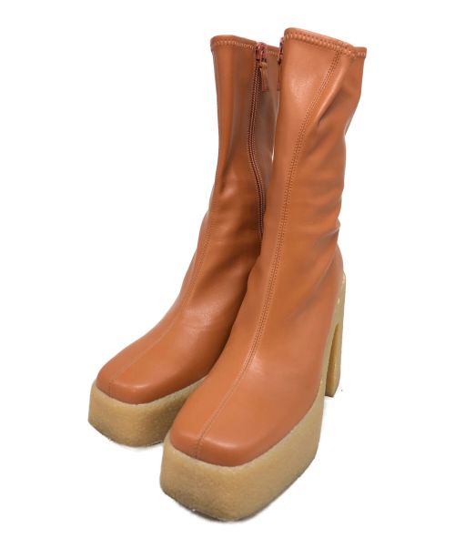 STELLA McCARTNEY（ステラマッカートニー）STELLA McCARTNEY (ステラマッカートニー) PLAST BOOT ブラウン サイズ:36の古着・服飾アイテム