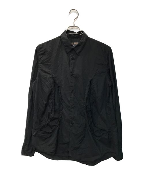 BLACK COMME des GARCONS（ブラック コムデギャルソン）BLACK COMME des GARCONS (ブラック コムデギャルソン) 再構築シャツ ブラック サイズ:Lの古着・服飾アイテム