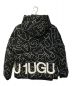 1PIU1UGUALE3 RELAX (ウノピゥウノウグァーレトレ リラックス) LETTERING DOWN JACKET ブラック サイズ:M：15800円