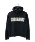 DSQUARED2（ディースクエアード）の古着「ロゴプリントパーカー」｜ブラック