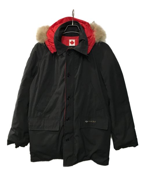 CANADA GOOSE（カナダグース）CANADA GOOSE (カナダグース) オールドファーダウンジャケット ブラック サイズ:Sの古着・服飾アイテム