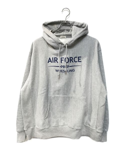 Champion（チャンピオン）Champion (チャンピオン) S101AIR FORCEプリントリバースウィーブパーカー グレー サイズ:XLの古着・服飾アイテム