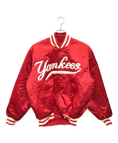 STARTER（スターター）STARTER (スターター) New York Yankeesスタジャン レッド サイズ:Mの古着・服飾アイテム