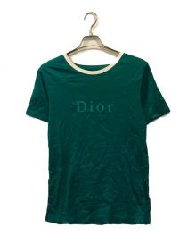 Christian Dior Sports（クリスチャン ディオールスポーツ）の古着「ロゴ刺繍Tシャツ」｜グリーン