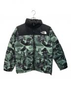 THE NORTH FACEザ ノース フェイス）の古着「Novelty Nuptse Jacket」｜ブラック×グレー