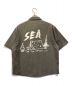 POLeR (ポーラー) WIND AND SEA (ウィンダンシー) 23SS グラフィックワークシャツ グレー サイズ:L：7000円