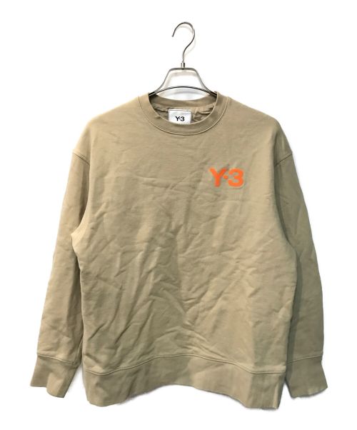 Y-3（ワイスリー）Y-3 (ワイスリー) CLASSIC CHEST LOGO CREW SWEATSHIRT ベージュ サイズ:XSの古着・服飾アイテム