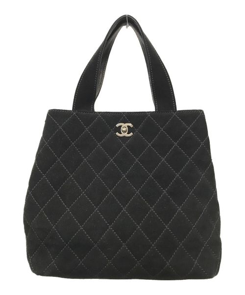 CHANEL（シャネル）CHANEL (シャネル) ワイルドステッチマトラッセトートバッグ ブラックの古着・服飾アイテム