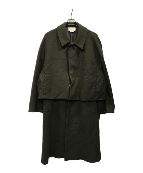 YOKE（ヨーク）YOKE (ヨーク) 3WAY BAL COLLAR SHARE COAT カーキ サイズ:Sの古着・服飾アイテム