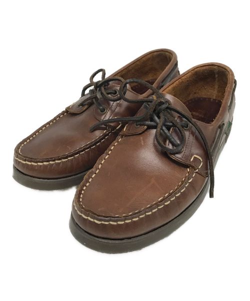 PARABOOT（パラブーツ）PARABOOT (パラブーツ) BARTH デッキシューズ ブラウン サイズ:7の古着・服飾アイテム