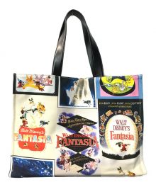 STELLA McCARTNEY×DISNEY（ステラマッカートニー×ディズニー）の古着「ファンタジアキャンバストートバッグ」｜アイボリー