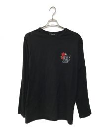 WILDSIDE YOHJI YAMAMOTO（ワイルドサイド ヨウジ ヤマモト）の古着「Hannya Long Sleeve T-shirt」｜ブラック