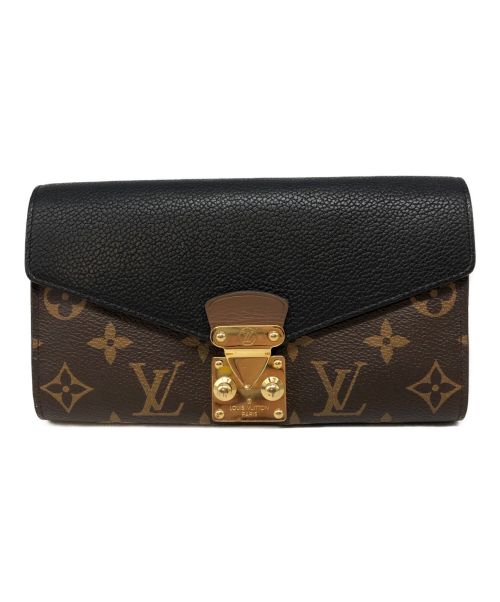 LOUIS VUITTON（ルイ ヴィトン）LOUIS VUITTON (ルイ ヴィトン) ポルトフォイユパラス ブラック×ブラウンの古着・服飾アイテム