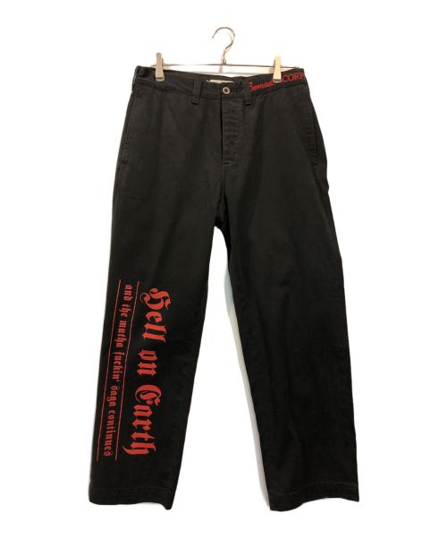 SUPREME（シュプリーム）SUPREME (シュプリーム) Bernadette Corporation (バーナデット コーポレーション) 23ss Old English Chino ブラック サイズ:76cm(W30)の古着・服飾アイテム