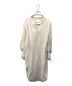 Mame Kurogouchi（マメクロゴウチ）の古着「Volumed Sleeve LINEN Rayon V-Neck Dress」｜ベージュ