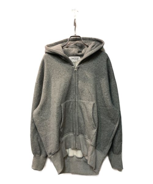 Americana（アメリカーナ）Americana (アメリカーナ) L'Appartement (アパルトモン) WIDE FULLZIP HOODIE グレー サイズ:記載無しの古着・服飾アイテム