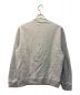 maison kitsune (メゾンキツネ) CAMPUS FOX REGULAR SWEATSHIRT グレー×ブルー サイズ:L：12800円