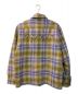 SUPREME (シュプリーム) faux Shearling Lined Flannel Shirt ネイビー×グリーン サイズ:L：12800円